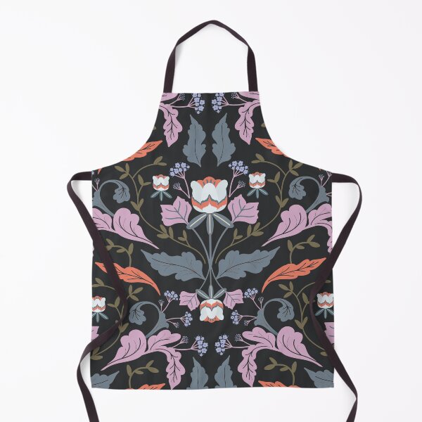 Item preview, Tulip Tree Floral Botanic Pattern - Black designed and sold by Anis Illustration.