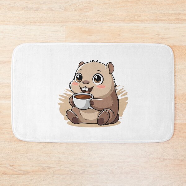 Item preview, capybara with coffee designed and sold by Eternalski.