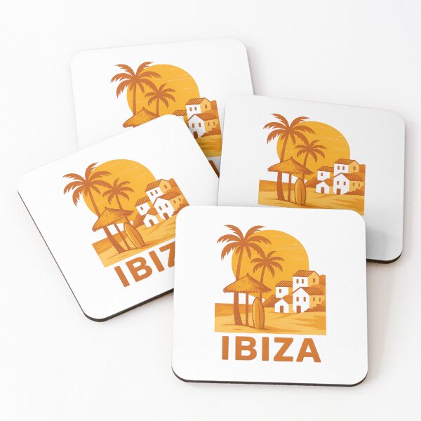 Item preview, Ibiza Huts – Sunny Island Retro Illustration designed and sold by GabbyKI261.