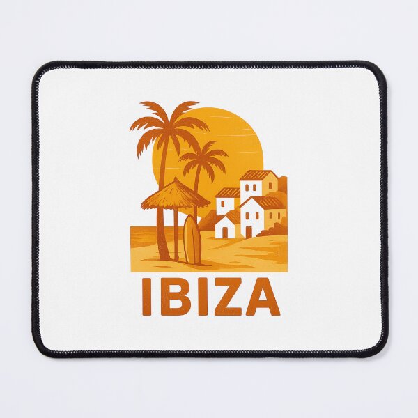 Item preview, Ibiza Huts – Sunny Island Retro Illustration designed and sold by GabbyKI261.