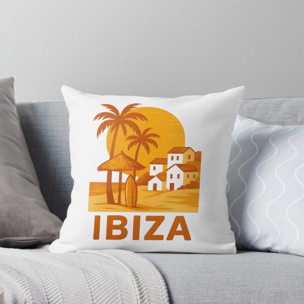 Item preview, Ibiza Huts – Sunny Island Retro Illustration designed and sold by GabbyKI261.