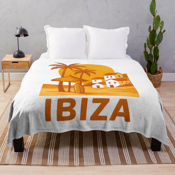 Item preview, Ibiza Huts – Sunny Island Retro Illustration designed and sold by GabbyKI261.