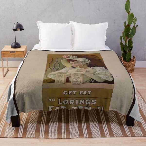 Item preview, vintage Get fat on Lorings Fat-ten-u and corpula foods – Vintage Nun Photography, Retro Catholic Art Print designed and sold by FitEnvy.