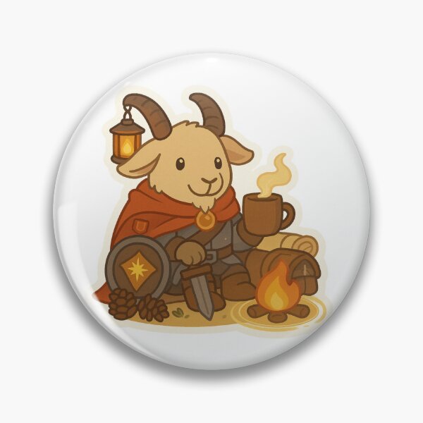 Item preview, Oath of the Evening Brew Paladin – Camp Quest Sticker designed and sold by SimplyAmped.
