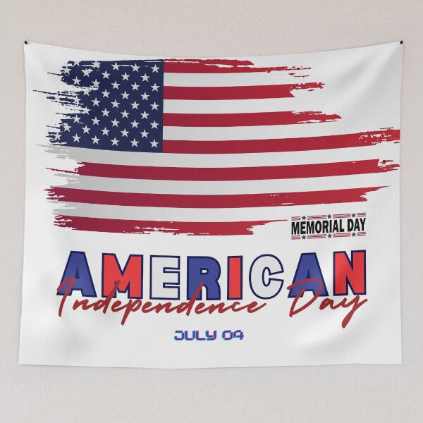 Item preview, American Independence Day – July 4th Patriotic Flag Art designed and sold by SDFsignature.