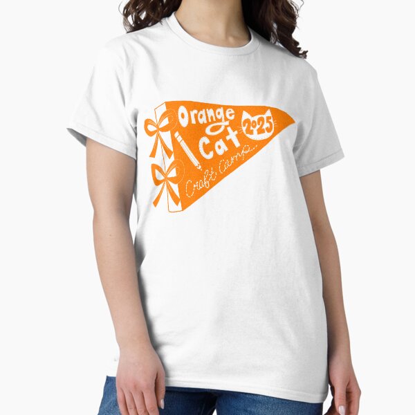 Vista previa del artículo con la obra «Gato naranja 2025», diseñado y vendido por Brooke Makes Things.