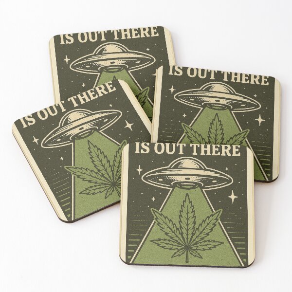 Item preview, Conspiracy UFO Weed Leaf Truth is out there designed and sold by 701Radiant.