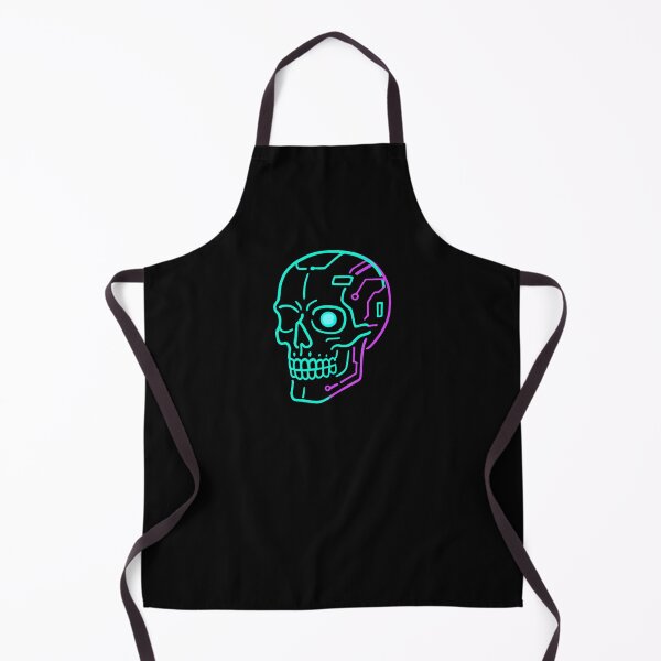 Item preview, Cyberpunk Skull - Neon Tech Implant Vector Art designed and sold by OnPointOutfits.