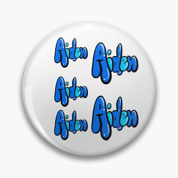Item preview, Aiden 5 pack name in blue graffiti calligraphy Top 10 best personalised gifts for boys Aiden designed and sold by Artonmytee.