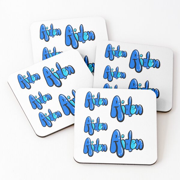 Item preview, Aiden 5 pack name in blue graffiti calligraphy Top 10 best personalised gifts for boys Aiden designed and sold by Artonmytee.