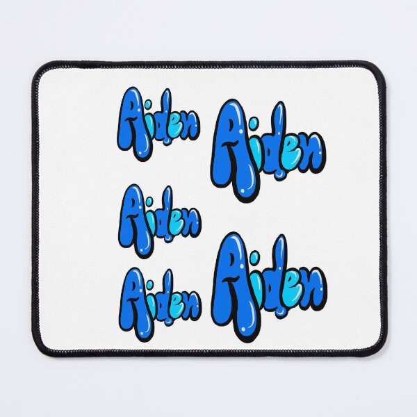 Item preview, Aiden 5 pack name in blue graffiti calligraphy Top 10 best personalised gifts for boys Aiden designed and sold by Artonmytee.