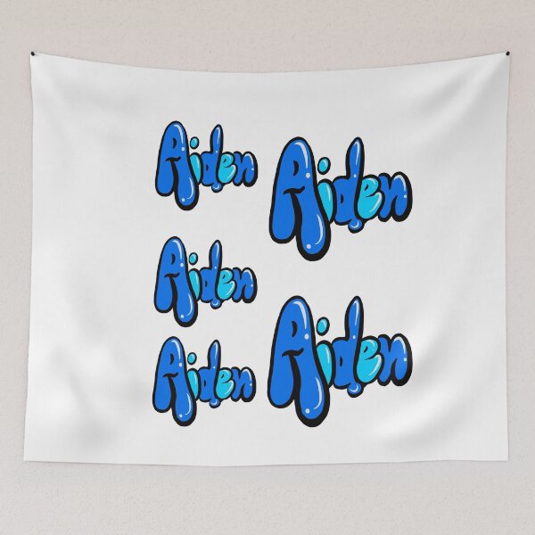 Item preview, Aiden 5 pack name in blue graffiti calligraphy Top 10 best personalised gifts for boys Aiden designed and sold by Artonmytee.