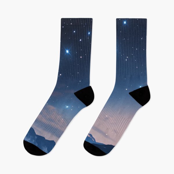Item preview, Night Sky Over Mountains Landscape designed and sold by DriftGolden.