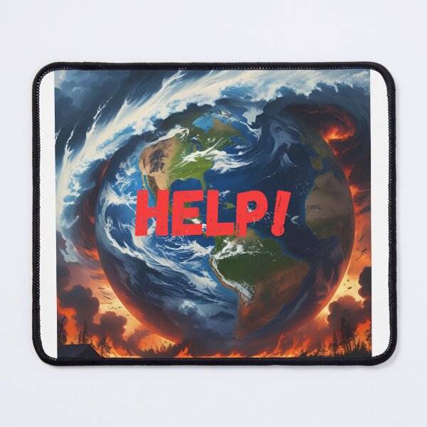 Item preview, Help – Earth Overwhelmed by Natural Disasters designed and sold by sniffpad.