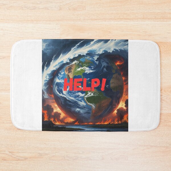 Item preview, Help – Earth Overwhelmed by Natural Disasters designed and sold by sniffpad.