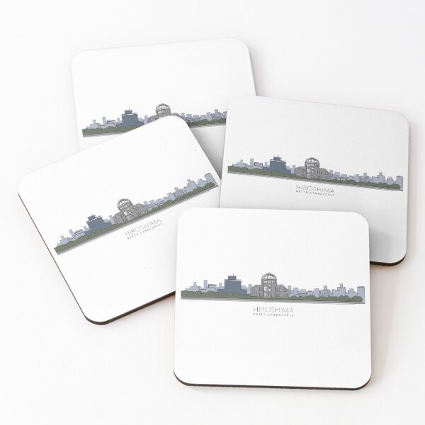 Item preview, Urban Landscape HIROSHIMA - Simple Line Art designed and sold by store-wasabi.