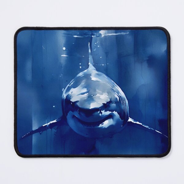 Item preview, Great White Shark on the Hunt - Shark Lover Art designed and sold by Topher Gallo.