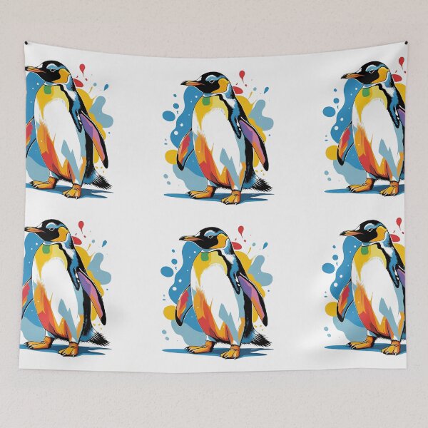 Item preview, Sir Splats-a-Lot ?? nobody splats quite like this penguin aristocrat of abstract! designed and sold by dcohea.