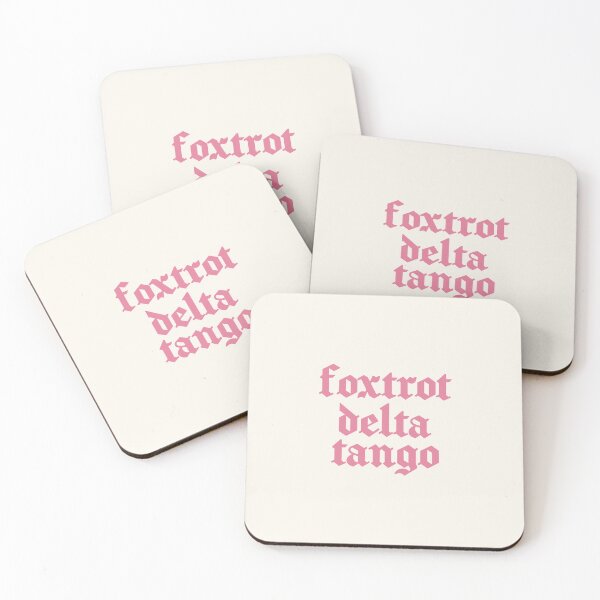 Item preview, Foxtrot Delta Tango - Pink designed and sold by CranberrySodaCo.