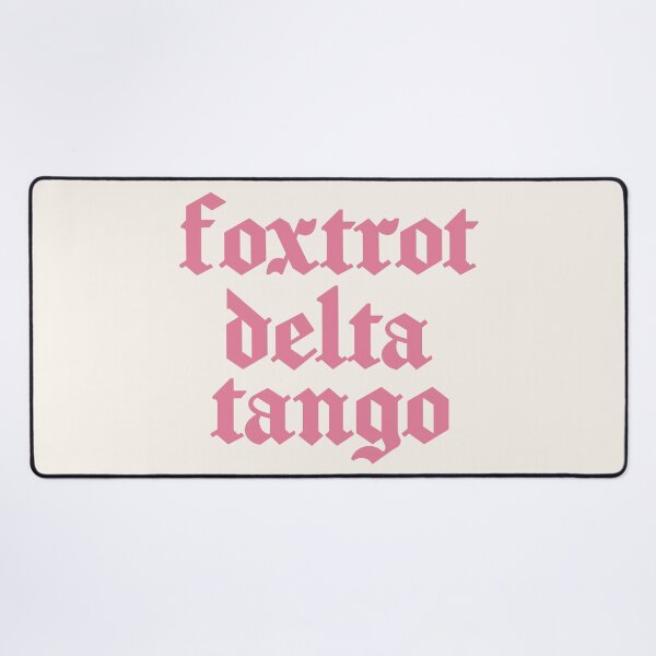 Item preview, Foxtrot Delta Tango - Pink designed and sold by CranberrySodaCo.