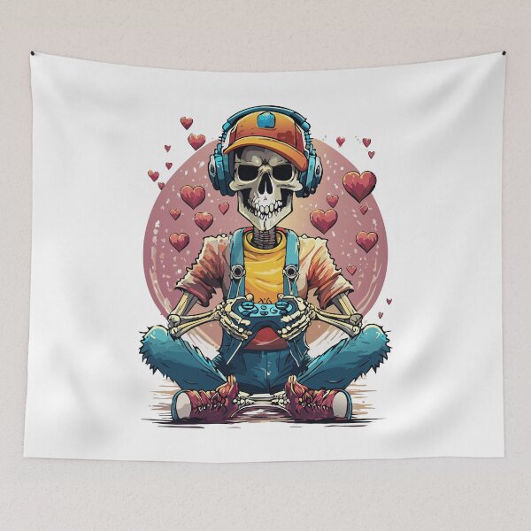 Item preview, Funny Skeleton Gamer Gen Z Brainrot Sybau Meme Art designed and sold by IDesiwork ⭐⭐⭐⭐⭐.