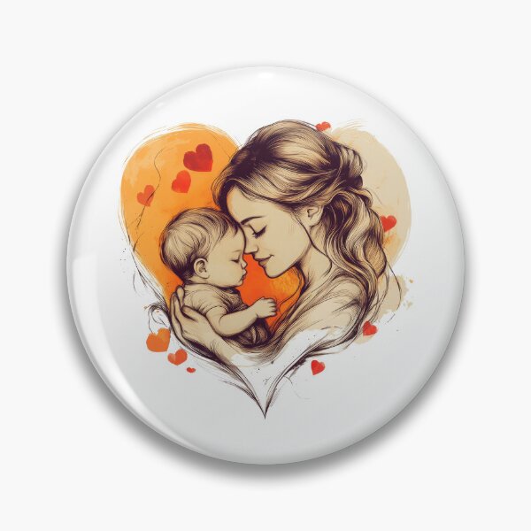 Item preview, Proud mother with a happy child designed and sold by Made-by-Gus.