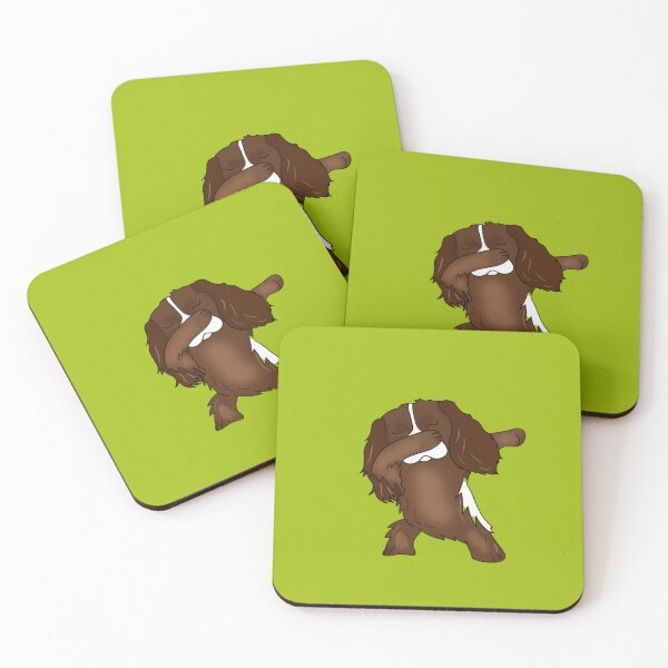 Item preview,  Funny Dabbing Spaniel Dog – Cute Dance Pose Cartoon designed and sold by Right-UR.