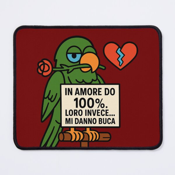 Item preview, Pappagallo deluso in amore – IroniaeCo designed and sold by IroniaeCo.