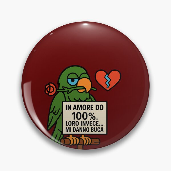 Item preview, Pappagallo deluso in amore – IroniaeCo designed and sold by IroniaeCo.