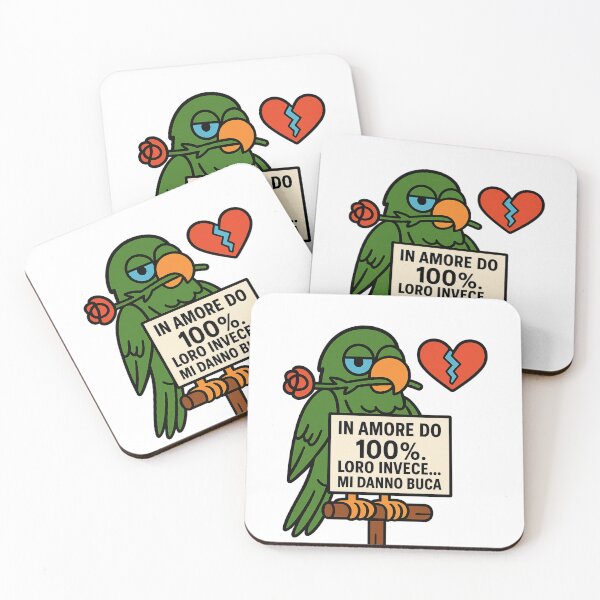 Item preview, Pappagallo deluso in amore – IroniaeCo designed and sold by IroniaeCo.