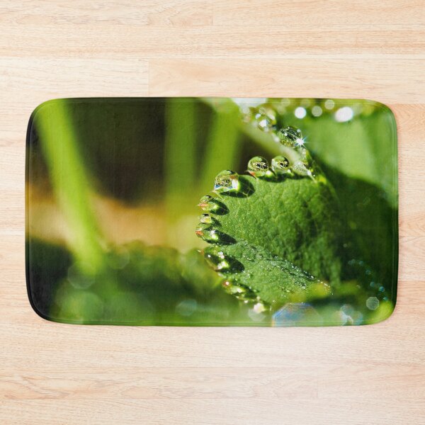 Item preview, Water beads on a meadow leaf designed and sold by beatbieri.ch.