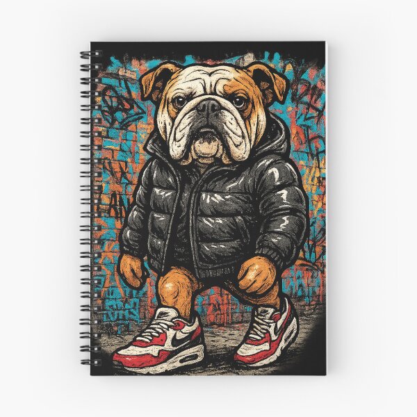 Item preview, British Bulldog in Streetwear | Urban Graffiti London Style designed and sold by KawaiiFanta.