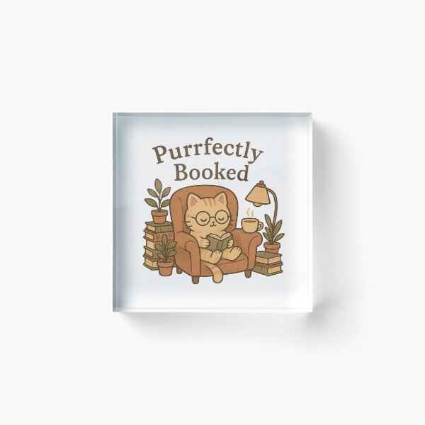 Item preview, Purrfectly Booked designed and sold by SGMark.