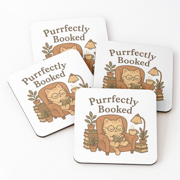 Item preview, Purrfectly Booked designed and sold by SGMark.