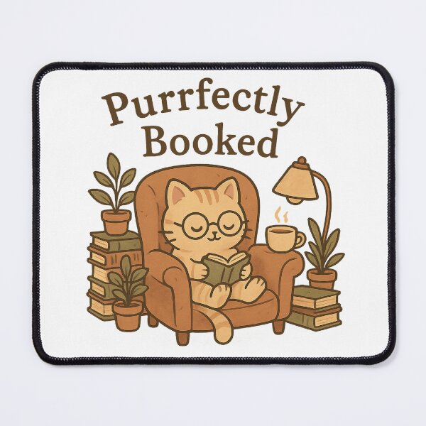 Item preview, Purrfectly Booked designed and sold by SGMark.