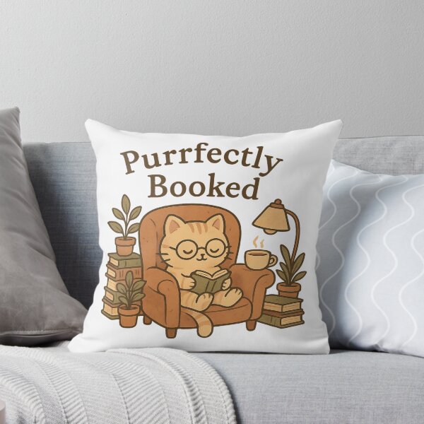 Item preview, Purrfectly Booked designed and sold by SGMark.