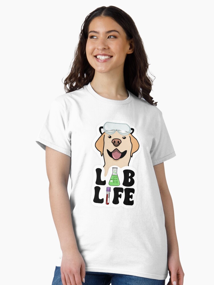 Thumbnail 2 of 7, Classic T-Shirt, Lab life designed and sold by ashysstickerart.