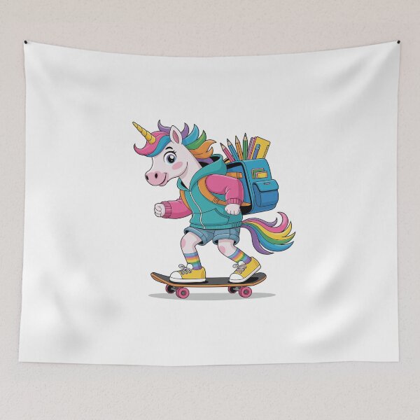 Item preview, unicorns carrying a backpack designed and sold by jkrphoto.