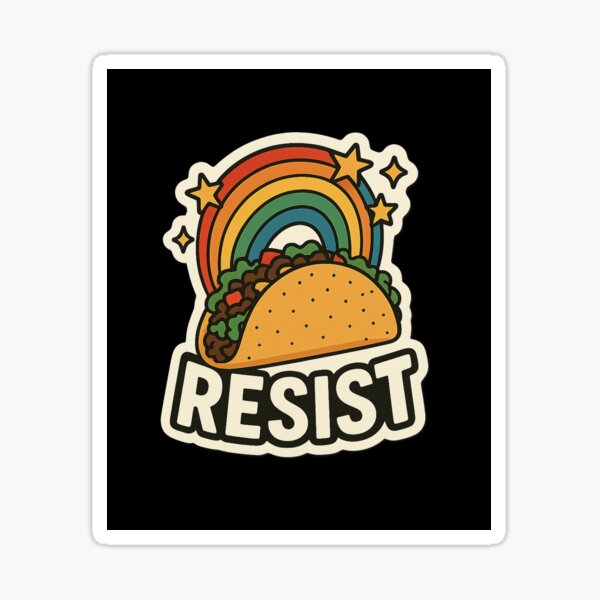 Item preview, Resist Taco (Black) designed and sold by Guerrilla Goods.