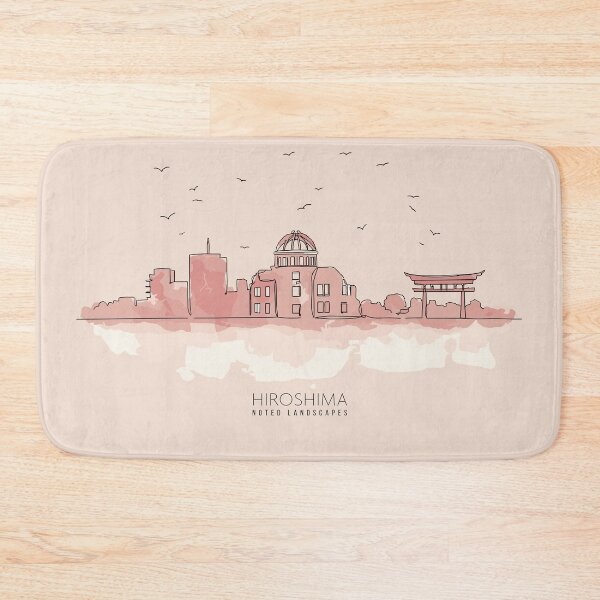 Item preview, Noted landscapes HIROSHIMA - Simple Line Art designed and sold by store-wasabi.