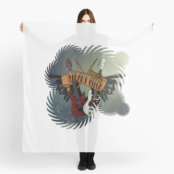 The Music Pitch... Rock'n'Roll and let your guitar, bass and drums rock! (gear rays version) Scarf