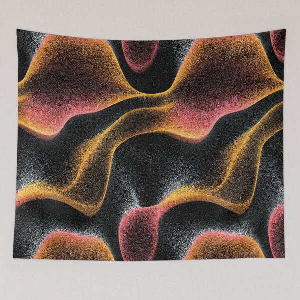 Item preview, Glowing Abstract Flow – Futuristic Energy Wave Texture in Warm Gradients designed and sold by The Art Morpher.