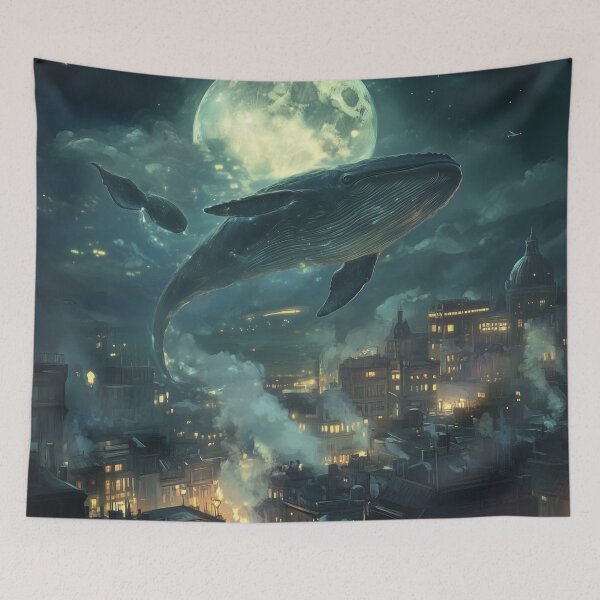 Item preview, Whale Floating Above City designed and sold by Rtymer.