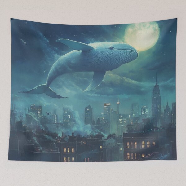 Item preview, Whale Floating Above City designed and sold by Rtymer.