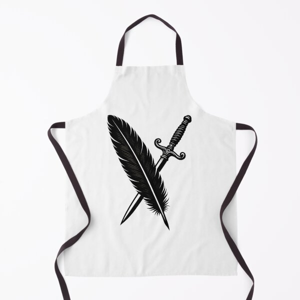 Item preview, Quill and Sword Crossed – Pen is Mightier Than the Sword Design designed and sold by Shoot-The-Moon.