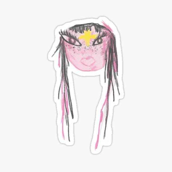 Item preview, Beabadoobee Beatopia Face Sticker designed and sold by m8nshoes.