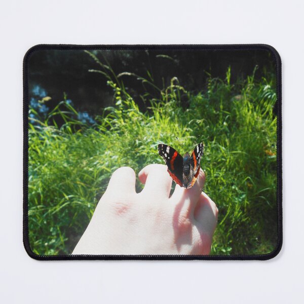 Item preview, Red Admiral landing on my hand designed and sold by Swirling_UniverseShop.