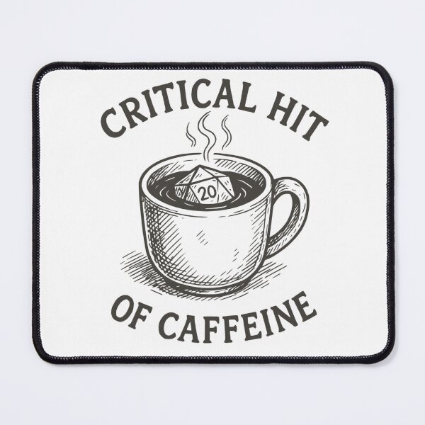 Item preview, Critical Hit of Caffeine - D20 Coffee Mug designed and sold by Polymorph-Press.