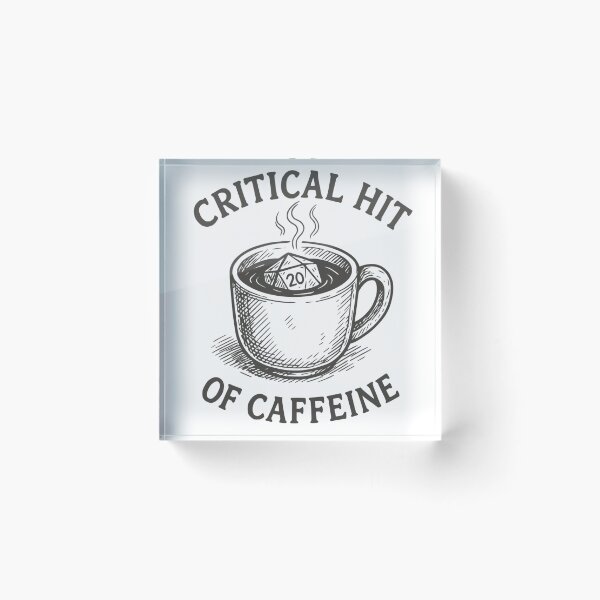 Item preview, Critical Hit of Caffeine - D20 Coffee Mug designed and sold by Polymorph-Press.