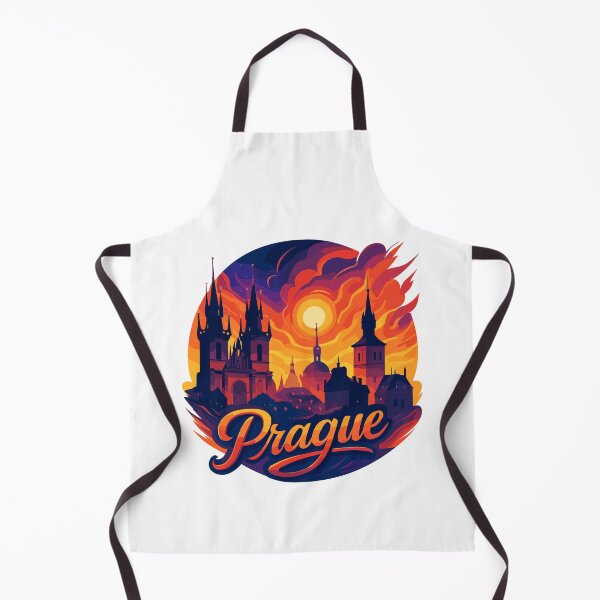 Item preview, Prague capital Czech Republic silhouette gift designed and sold by Pineapple-Tree.